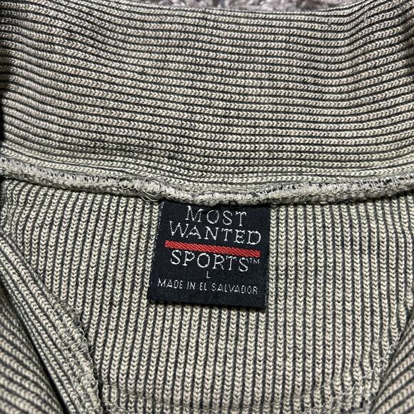 Vintage 90s Sweatshirt 1/4 Zip Striped Schweitzer Mountain Idaho Large Baggy Fit - Picture 3 of 11